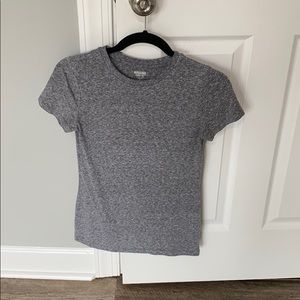 Grey heathered tee